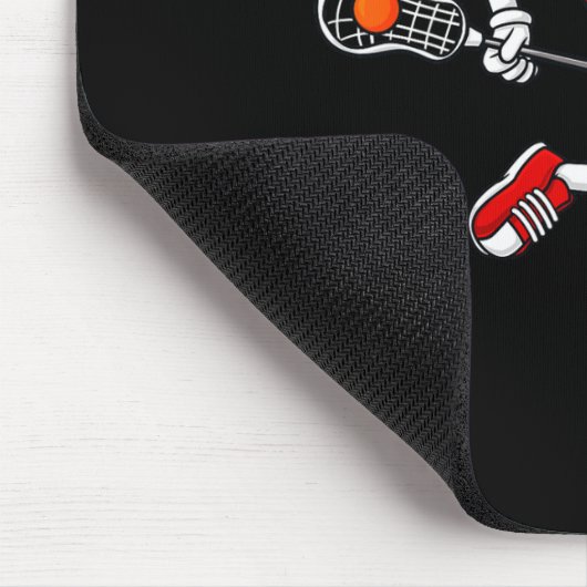 バレンタインデーハート保持ラクロススティックボーイズG マウスパッド (コーナー)