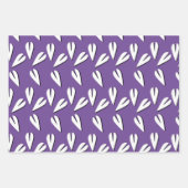 バレンタインデーハート幾何学パターン ラッピングペーパーシート (正面3)