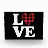 バレンタインデーハート格子愛 フォトブロック (正面)