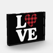 バレンタインデーハート格子愛 フォトブロック (左)