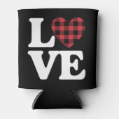 バレンタインデーハート格子愛 缶クーラー (正面)