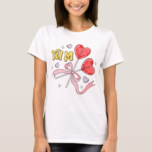 バレンタインデーハート棒つきキャンデー Tシャツ