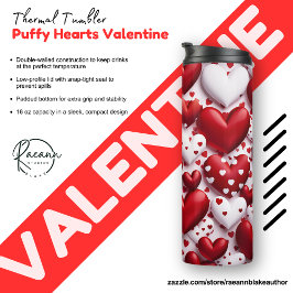 バレンタインデーハート熱包まれたタンブラー タンブラー