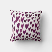 バレンタインデーハート爆発 – ブルゴーニュ クッション (正面)