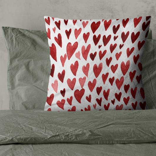 バレンタインデーハート爆発 – 赤 クッション