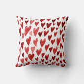 バレンタインデーハート爆発 – 赤 クッション (裏面)