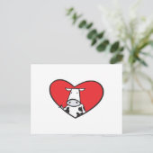 バレンタインデーハート牛 シーズンポストカード (スタンド正面)