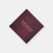 バレンタインデーハート誕生日パーティーお祝い スタンダードカクテルナプキン (角)