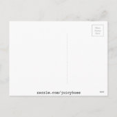 バレンタインデーハート赤と黒のヒッスター シーズンポストカード (裏面)