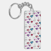 バレンタインデーハート キーホルダー (正面左)