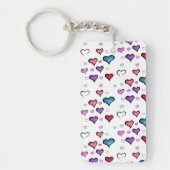 バレンタインデーハート キーホルダー (正面)