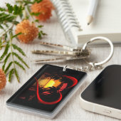 バレンタインデーハート キーホルダー (正面右)