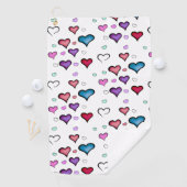 バレンタインデーハート ゴルフタオル (インサイチュ)