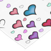 バレンタインデーハート ショートテーブルランナー (コーナー)