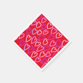 バレンタインデーハート スタンダードカクテルナプキン (角)