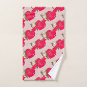 バレンタインデーハート バスタオルセット (ハンドタオル)