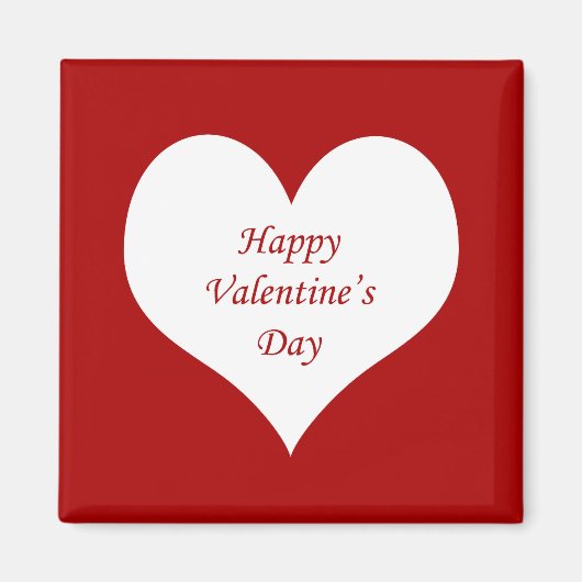 バレンタインデーハート マグネット (正面)