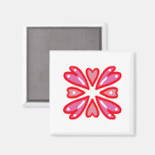 バレンタインデーハート マグネット (正面/裏面)