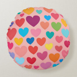 バレンタインデーハート ラウンドクッション