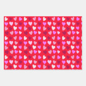 バレンタインデーハート ラッピングペーパーシート (正面2)