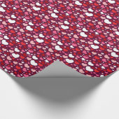 バレンタインデーハート ラッピングペーパー (角)