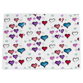 バレンタインデーハート ラージペーパーバッグ (正面)