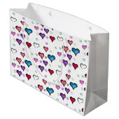 バレンタインデーハート ラージペーパーバッグ (裏面アングル)