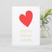 バレンタインデーハート 招待状 (スタンド正面)