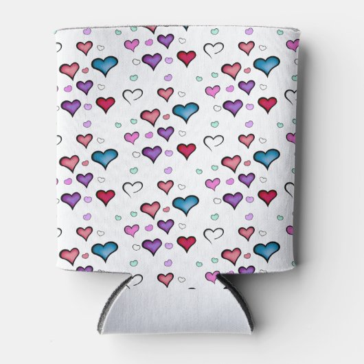 バレンタインデーハート 缶クーラー (正面)