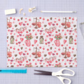 バレンタインデーハート 薄葉紙 (クラフト)