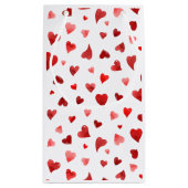 バレンタインデーハート – 赤 スモールペーパーバッグ (裏面)