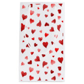 バレンタインデーハート – 赤 スモールペーパーバッグ (正面)