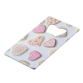 バレンタインデーハートCookie クレジットカード栓抜き (正面アングル)