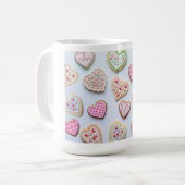 バレンタインデーハートCookie コーヒーマグカップ (正面左)