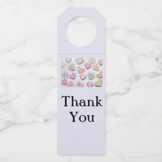 バレンタインデーハートCookie ボトルネックタグ (正面)