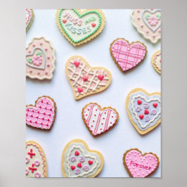 バレンタインデーハートCookie ポスター