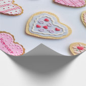 バレンタインデーハートCookie ラッピングペーパー (角)