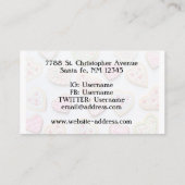 バレンタインデーハートCookie 名刺 (裏面)