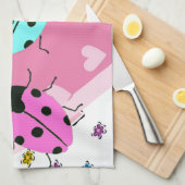 バレンタインデーバグ キッチンタオル (四つ折り)