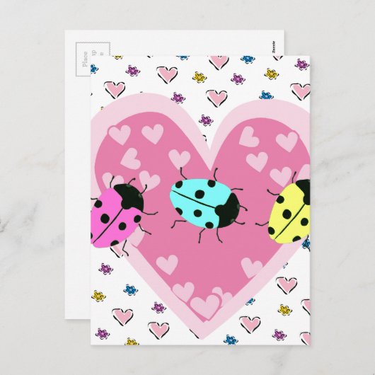 バレンタインデーバグ シーズンポストカード (正面/裏面)