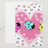 バレンタインデーバグ 便箋 (正面/裏面)