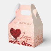 バレンタインデーバラハートブーケビフボックスゲーブル フェイバーボックス (裏面サイド)
