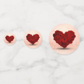 バレンタインデーバラハートブーケ コンフェッティ (裏面)