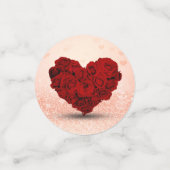 バレンタインデーバラハートブーケ コンフェッティ (スモール正面)