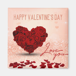 バレンタインデーバラハートブーケ – マグネット