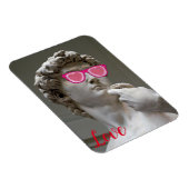 バレンタインデーバラ色メガネ マグネット (右側)