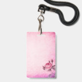 バレンタインデーバラ バッジ (Back with Lanyard)