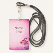 バレンタインデーバラ バッジ (正面ランヤード)