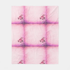 バレンタインデーバラ フリースブランケット