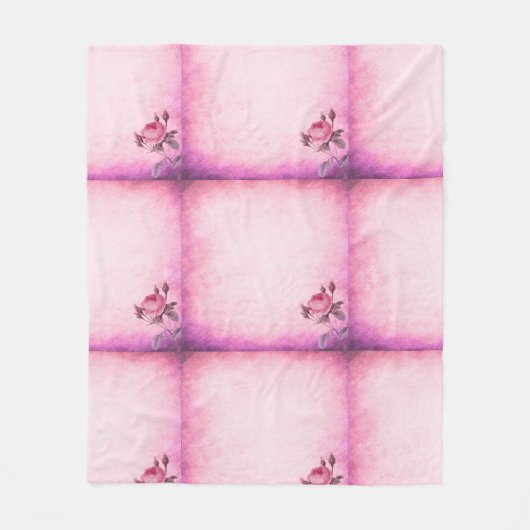 バレンタインデーバラ フリースブランケット (正面)